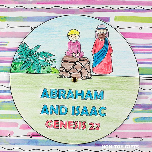 Abraham and Isaac Bible Story - Sunday School Craft - Coloring Activity