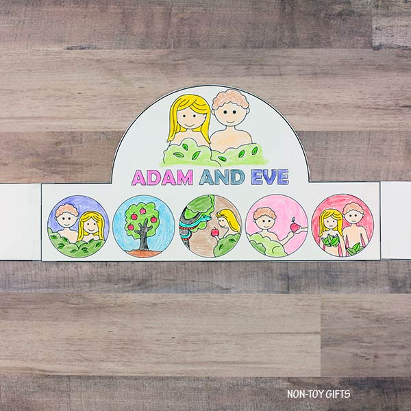 Adam and Eve Headband - Garden of Eden Coloring Crown