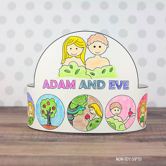 Adam and Eve Headband - Garden of Eden Coloring Crown