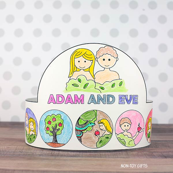 Adam and Eve Headband - Garden of Eden Coloring Crown