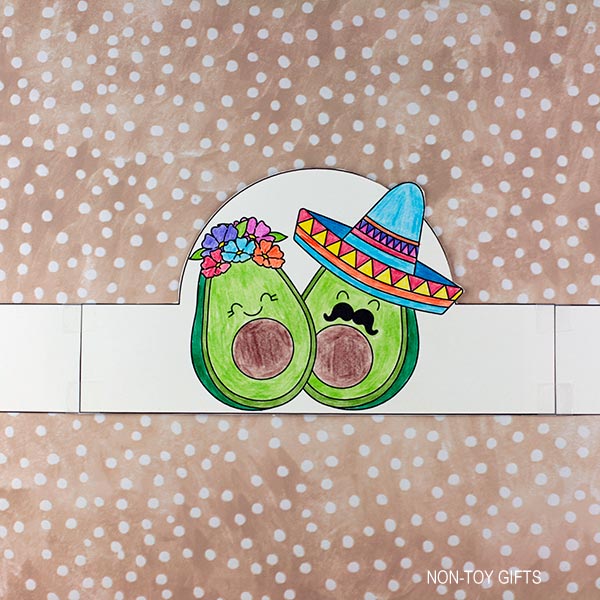 Avocado Paper Hat - Mexican Fiesta Craft