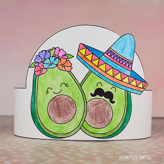 Avocado Paper Hat - Mexican Fiesta Craft