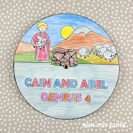 Cain and Abel Bible Story - Sunday School Craft - Coloring Activity