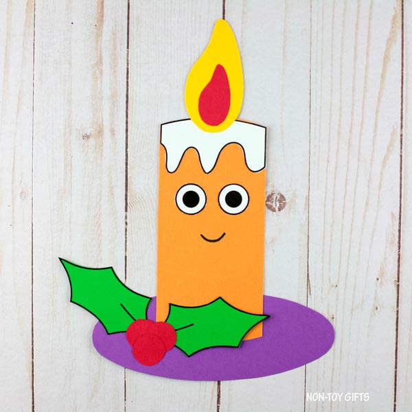 Hands-on holiday craft printable for early elementary students