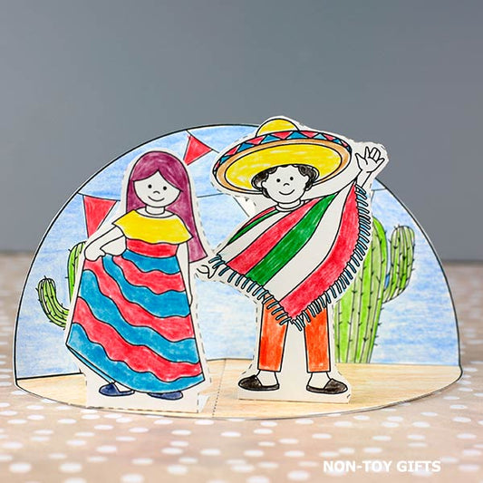 Cinco de Mayo Manualidad - Mexican Fiesta 3D Craft