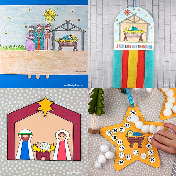 4 Nativity Crafts - Mini Bundle 3