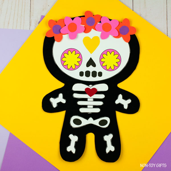 Day of the Dead Craft - Dia de los Muertos Skeleton Activity