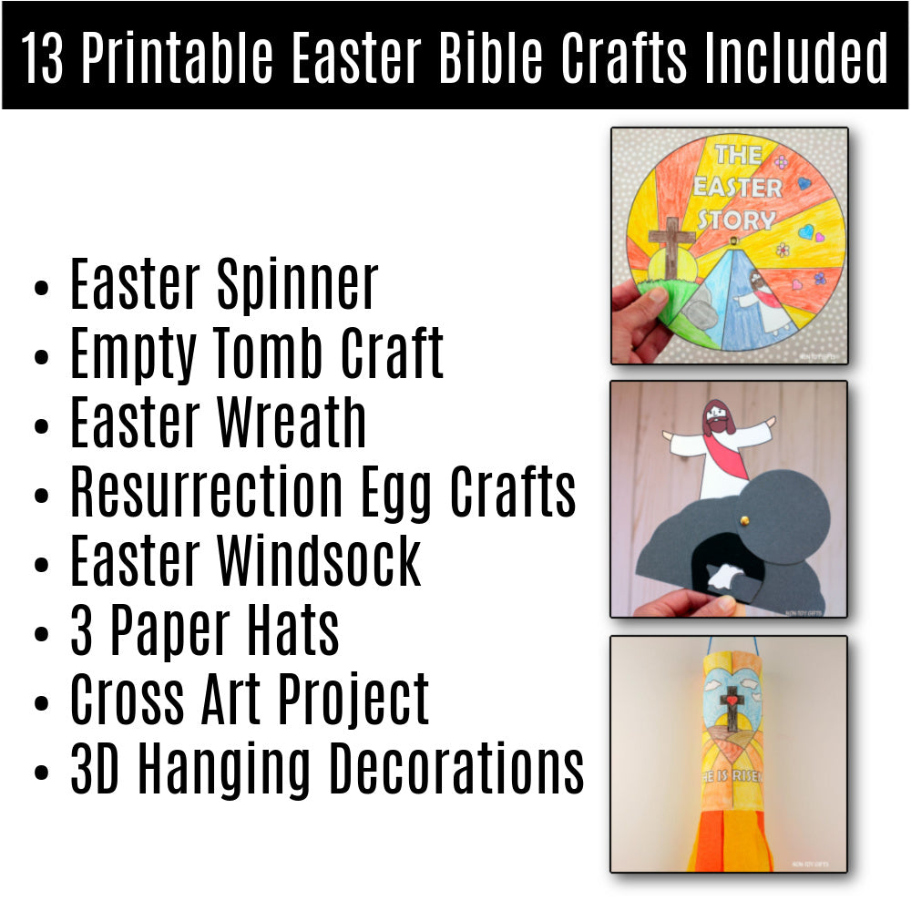 13 Printable Easter Bible Crafts for Sunday School