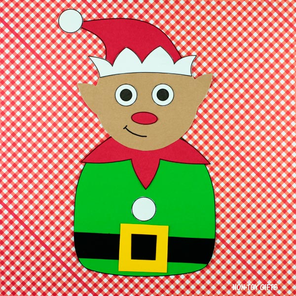 Easy Elf Craft Printable — Christmas classroom activity where kids cut, glue, and create their own elf. Perfect for preschool, kindergarten, or homeschool holiday lessons.
