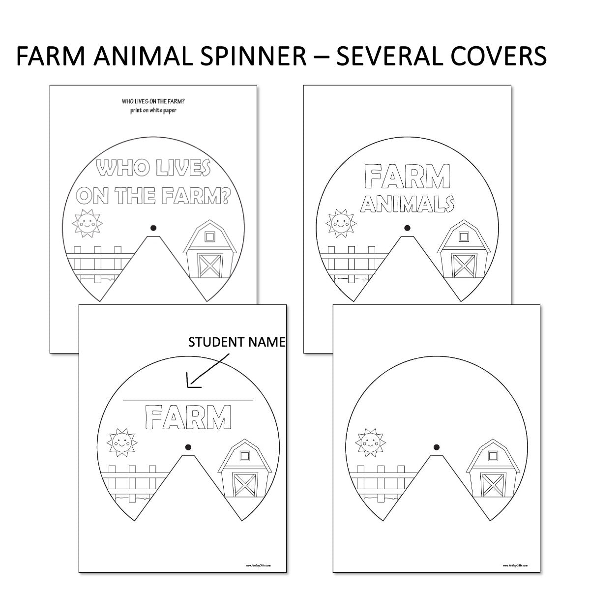 Farm animals crafts