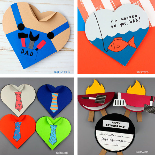 Father's Day 4 Card Bundle – Non-Toy Gifts