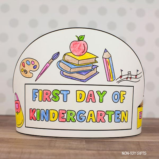 First Day Of Kindergarten Paper Hat