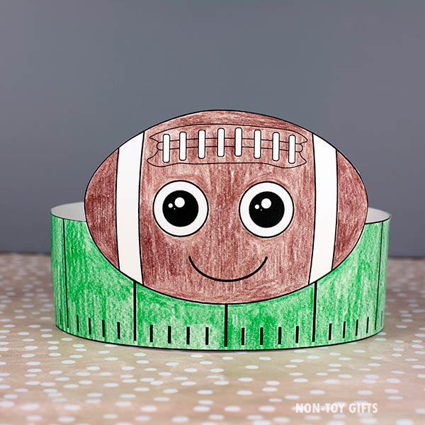 construction paper football helmet Wood Cutout 12 Football Paper Hat Non-Toy