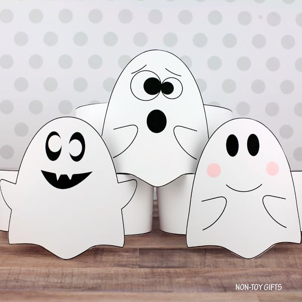 Halloween Ghost Paper Hats