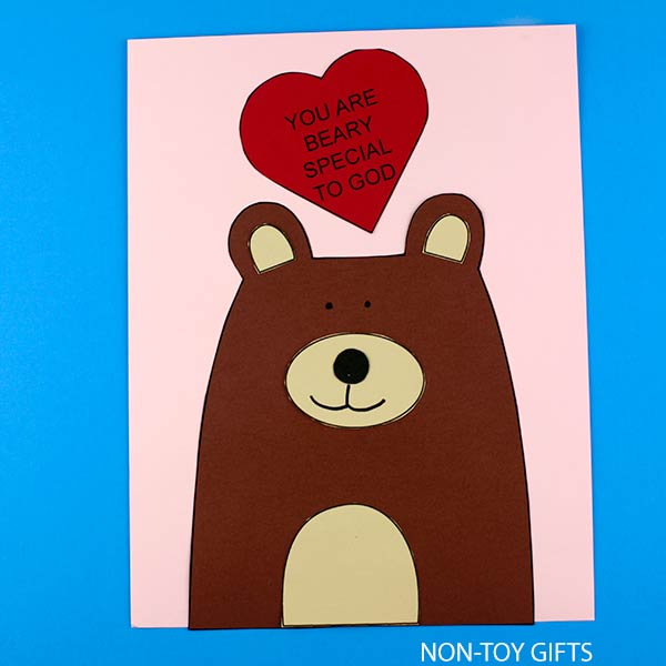 You area beary special to God craft printable for kids