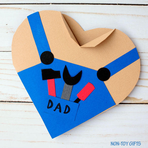 Father's Day Card - Handy Dad Heart Card