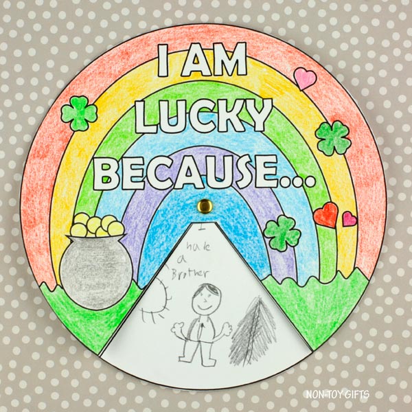 I Am Lucky Because...Spinner Craft