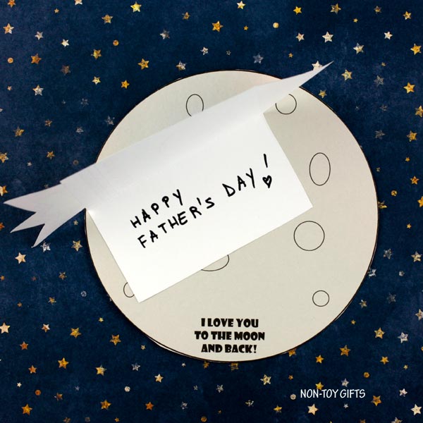 I Love You to the Moon and Back - Card for Mom or Dad