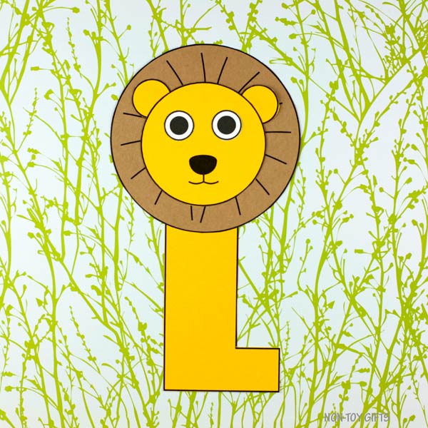 Letter L Craft - L is for Lion- Uppercase Letter L