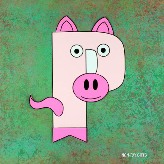 Letter P Craft - P is for Pig- Uppercase Letter P