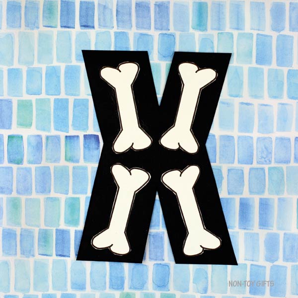 Letter X Craft - X is for X-ray- Uppercase Letter X