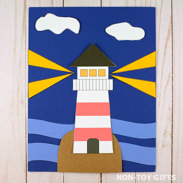 Lighthouse Windows Craft Lighthouse Craft Printable – Non-Toy Gifts
