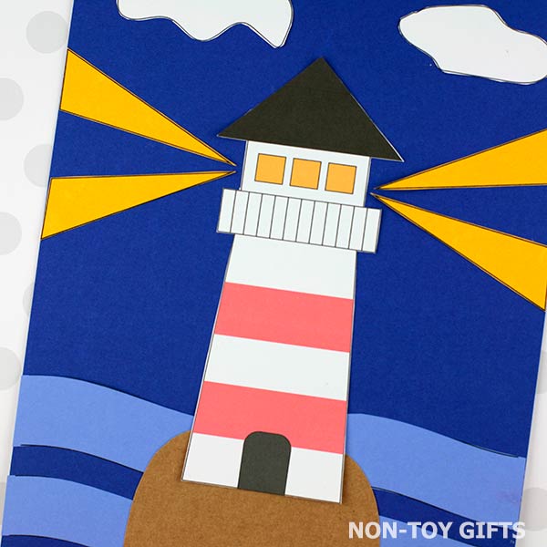 Lighthouse Windows Craft Lighthouse Craft Printable – Non-Toy Gifts