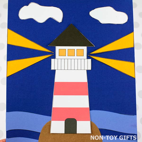 Lighthouse Windows Craft Lighthouse Craft Printable – Non-Toy Gifts