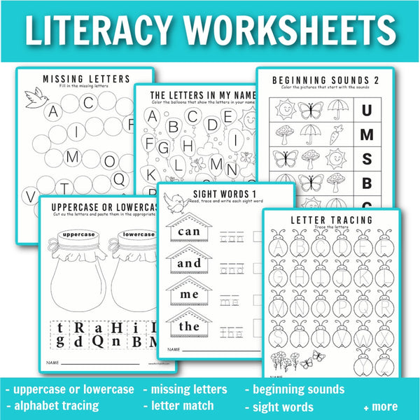 Spring Preschool Worksheets – No Prep Printable Activities – Non-Toy Gifts
