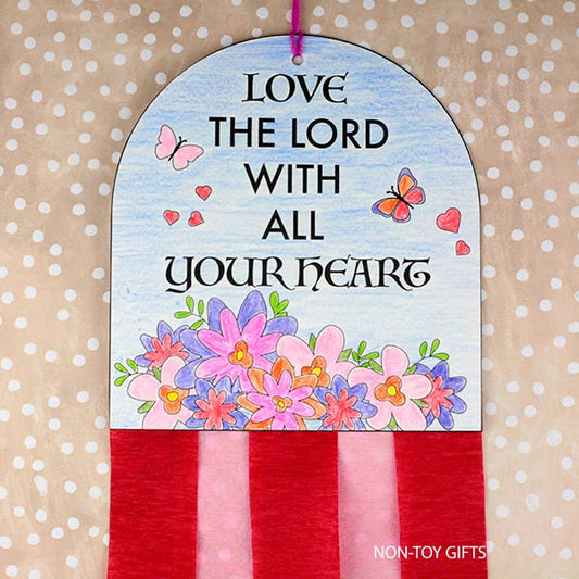 Love the Lord with all your heart craft for kids