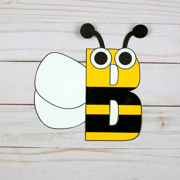 Letter B Craft - B is for Bee - Uppercase Letter B – Non-Toy Gifts