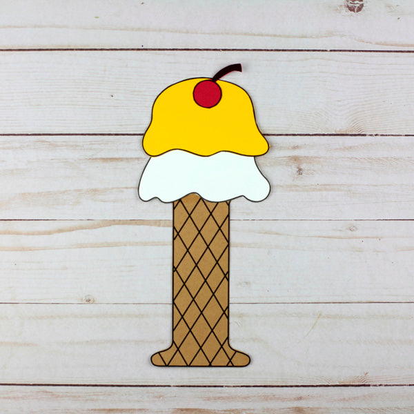 Letter I Craft - I is for Ice Cream- Uppercase Letter I