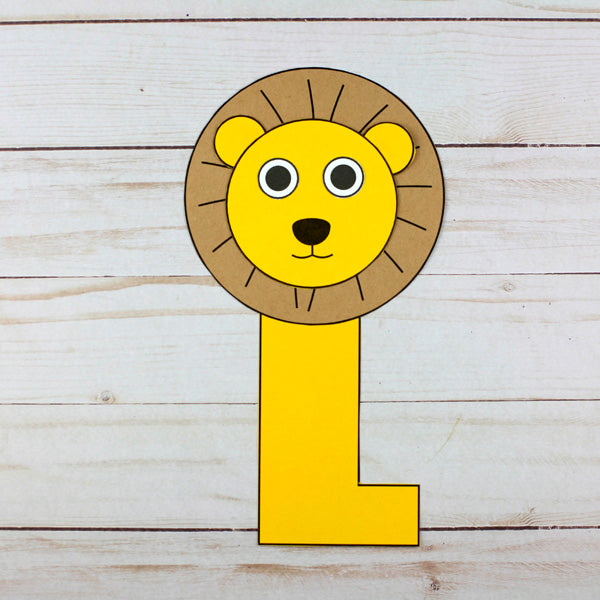 Letter L Craft - L is for Lion- Uppercase Letter L