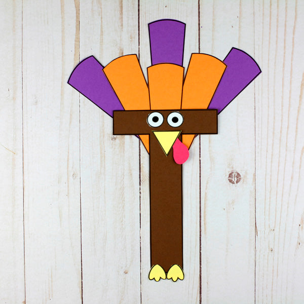Letter T Craft - T is for Turkey- Uppercase Letter T