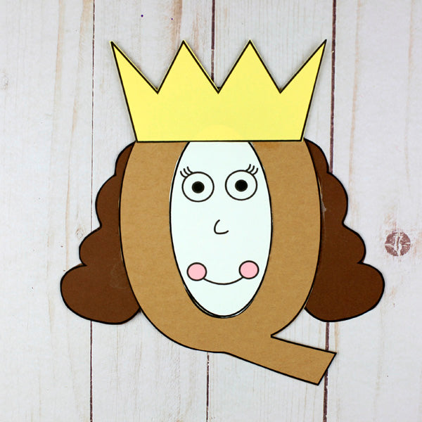 Letter Q Craft - Q is for Queen- Uppercase Letter Q