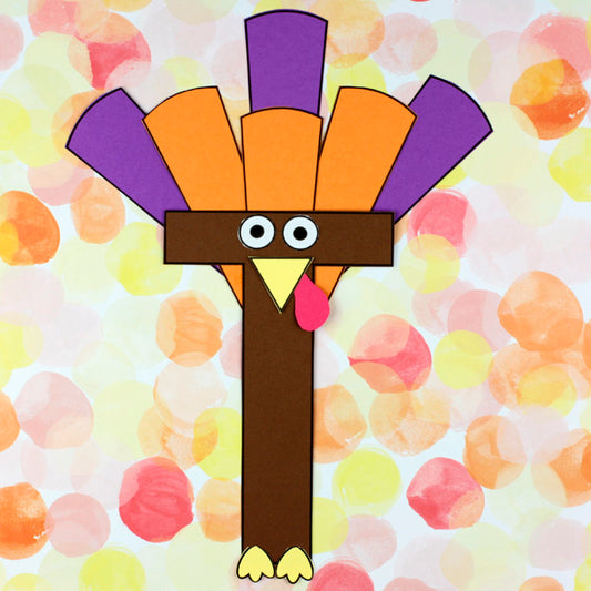 Letter T Craft - T is for Turkey- Uppercase Letter T