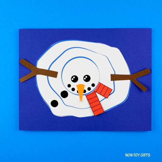 Melted Snowman Craft Printable