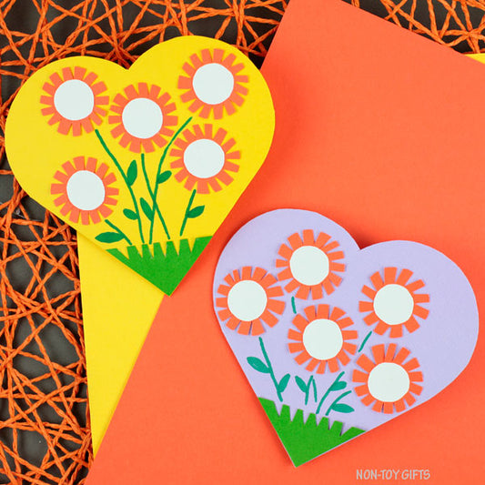 Mother's Day Heart Flower Card