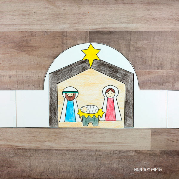 Nativity Coloring Paper Hat