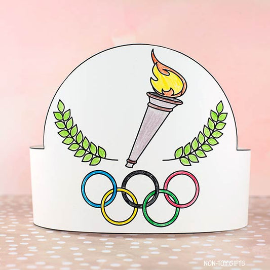 DIY 2024 Summer Olympics Paper Hat 1