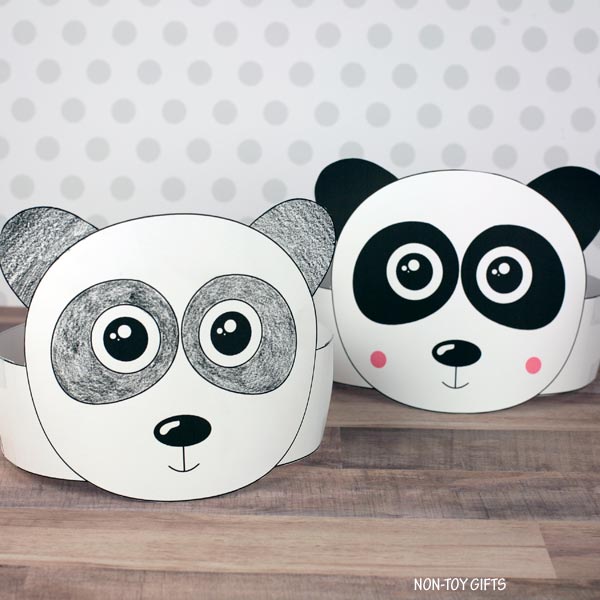 Panda Paper Hat- Zoo Animal Coloring Crown