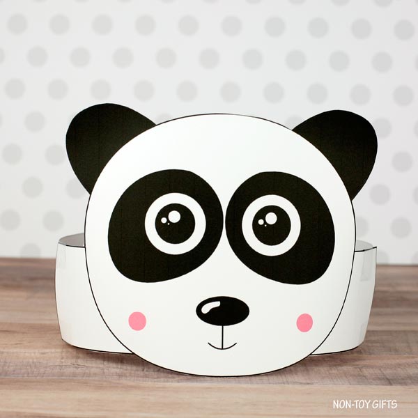 Panda Paper Hat- Zoo Animal Coloring Crown