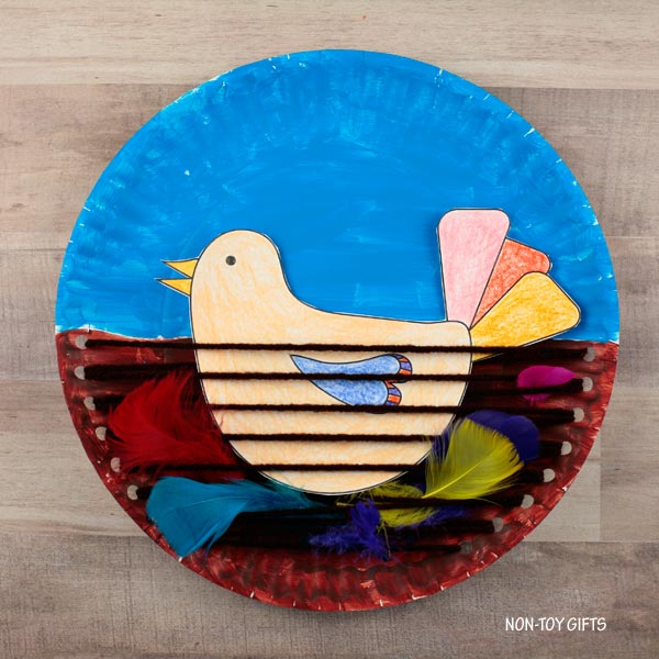 Paper Plate Bird Nest Craft