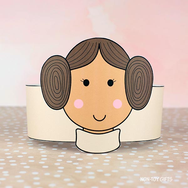 Princess Leia Headband - Star Wars Coloring Crown