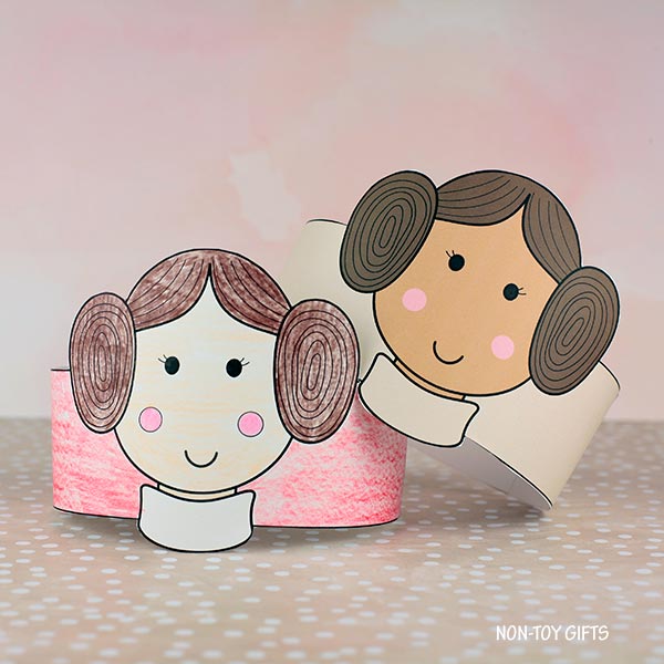 Princess Leia Headband - Star Wars Coloring Crown