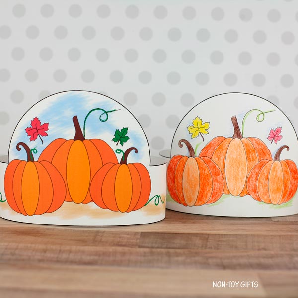 Pumpkin Patch Paper Hat