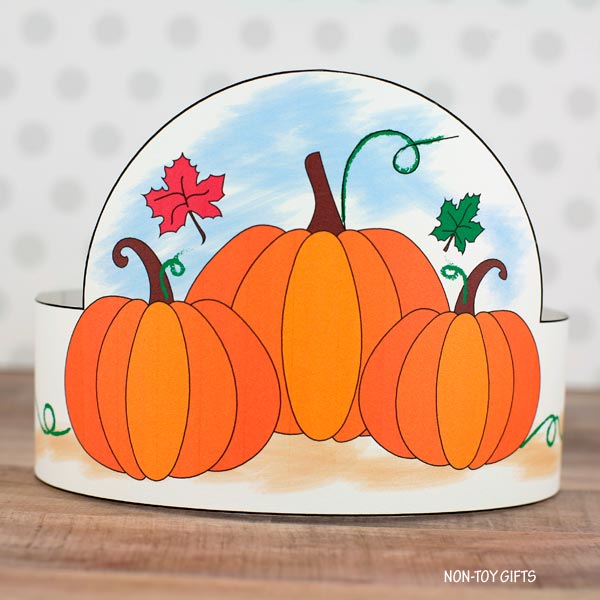 Pumpkin Patch Paper Hat