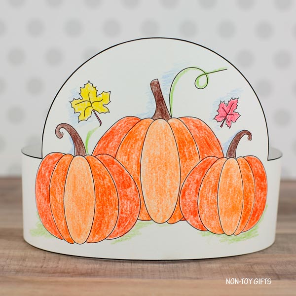 Pumpkin Patch Paper Hat