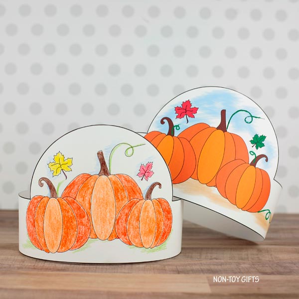 Pumpkin Patch Paper Hat