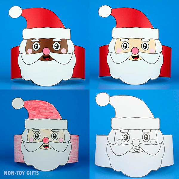 4 Christmas Paper Hats Bundle 1